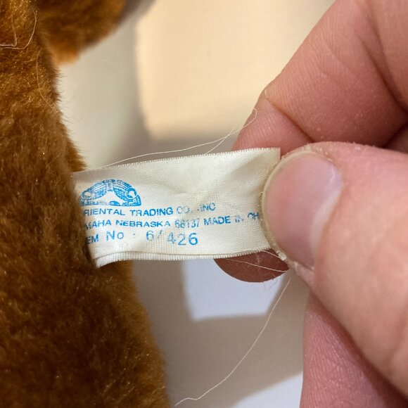 Vintage Oriental Trading Co Lion Beanie Plush Stuffed Animal Moving Legs Arms - Picture 9 of 10